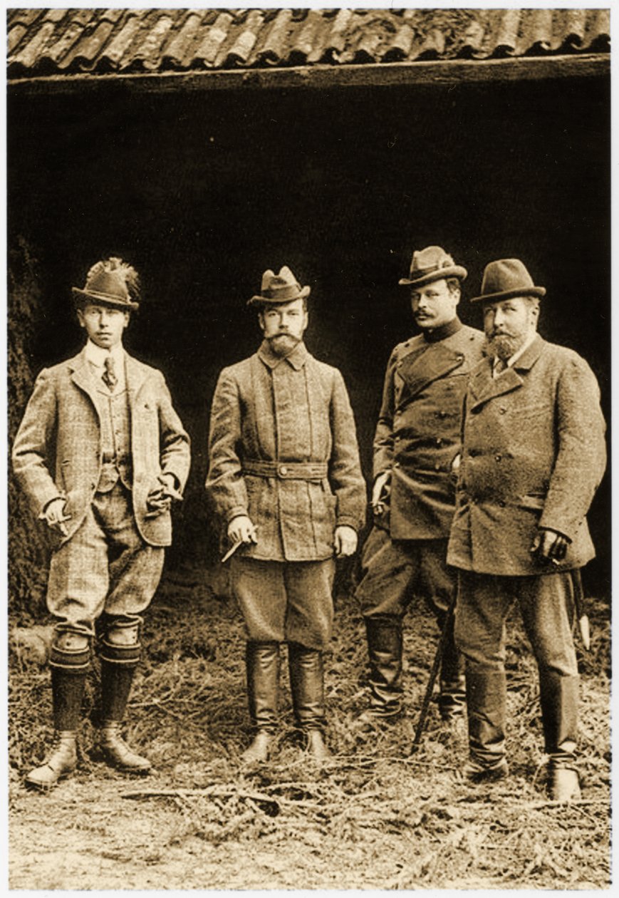 Prins Alfred, Czar Nicholas II og Ernst Ludwig af German School