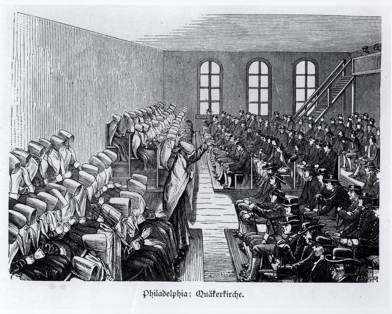 Quaker Meeting, Philadelphia, fra 