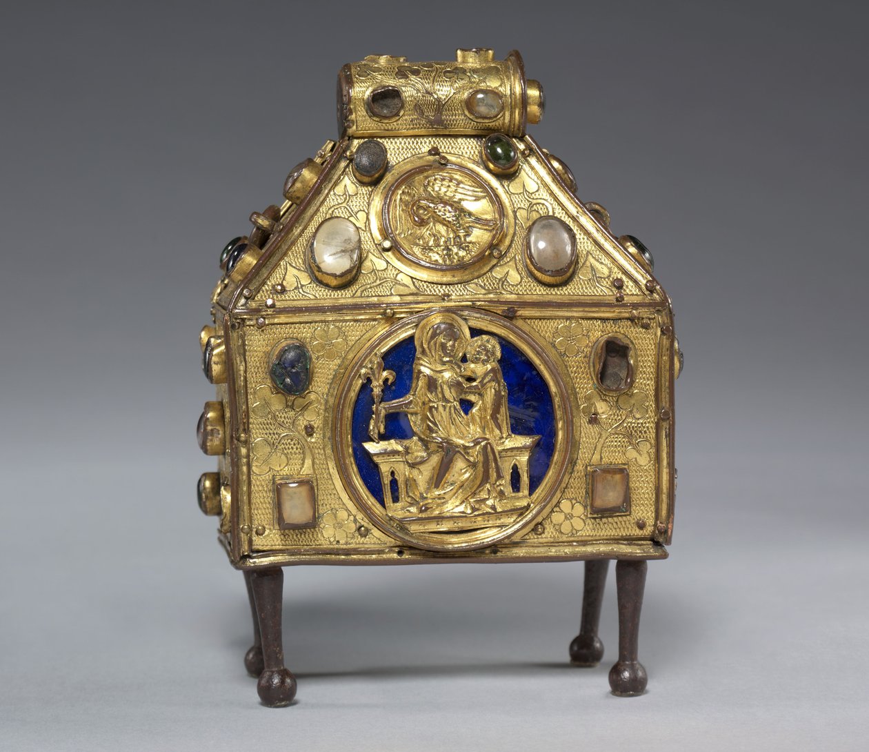 Relikvieskrin i pungform, c.1320 af German School