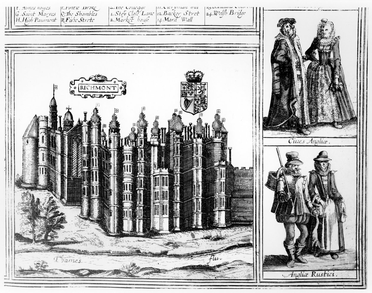 Richmont, udgivet af Braun & Hogenburg, 1617 af German School