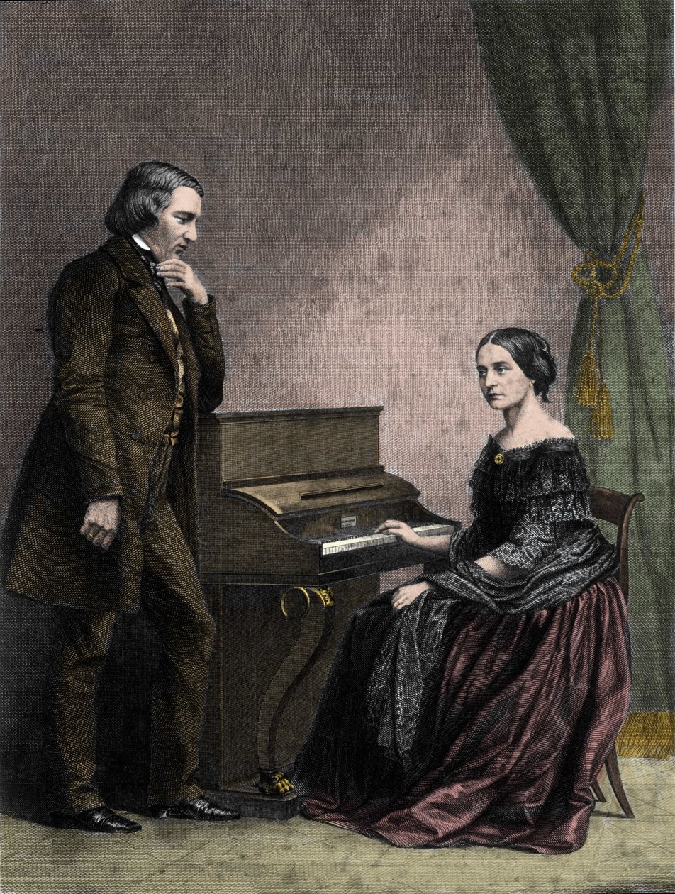 Robert og Clara Schumann, tyske musikere af German School