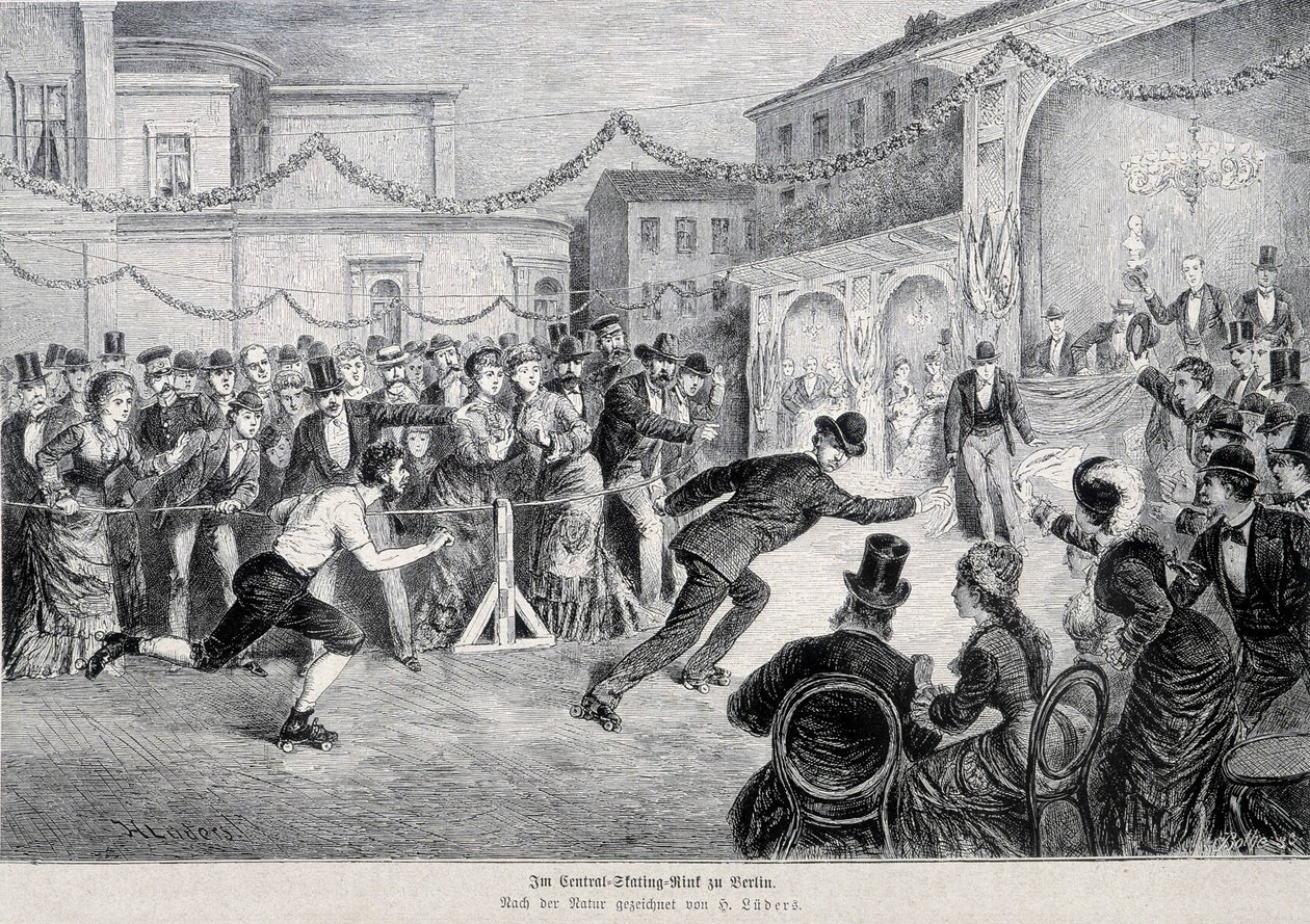 Roulette skateløb i berlin i 1878. af German School