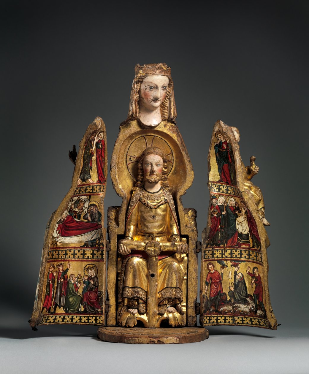 Jomfruens helligdom, ca. 1300 (forgyldt træ) af German School