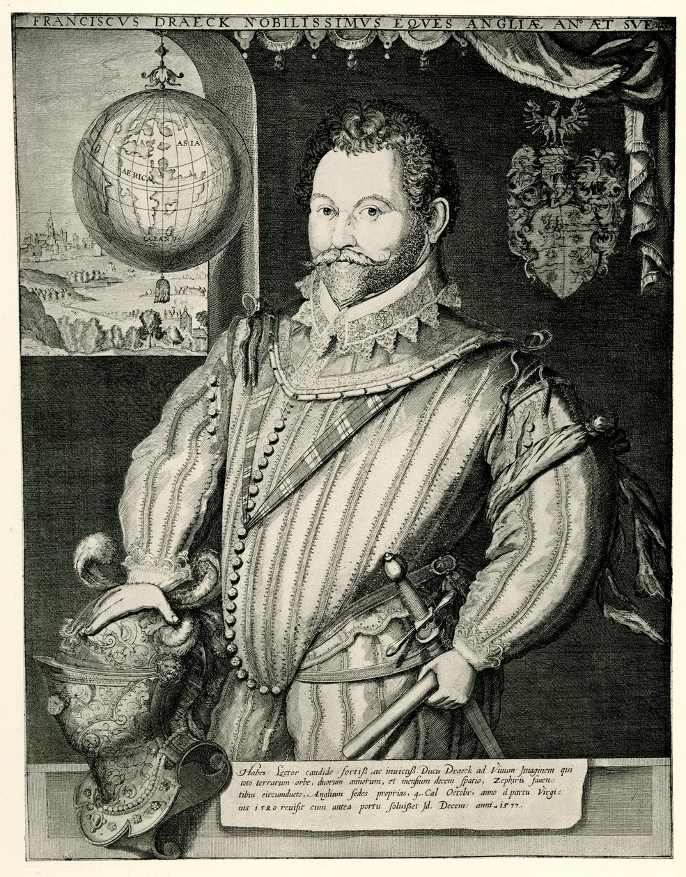 Sir Francis Drake af German School
