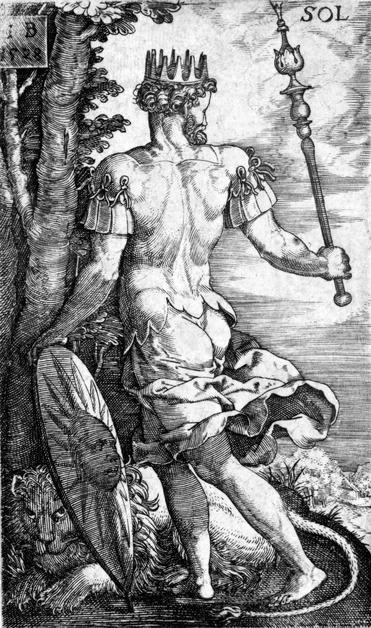 Sol, trykt af Georg Pencz, 1529 af German School