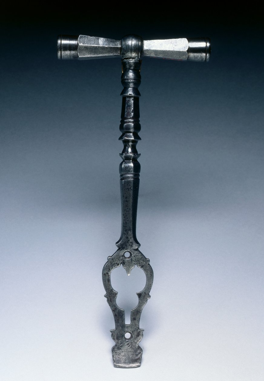 Nøgle til en hjullåspistol, ca. 1600-25 (stål) af German School