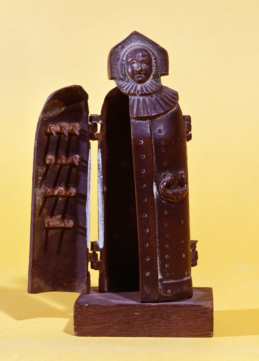 Statuette af den sorte jomfru fra Nürnberg, reduktion af en statue fra det 15. århundrede, brugt til at torturere heksene af German School