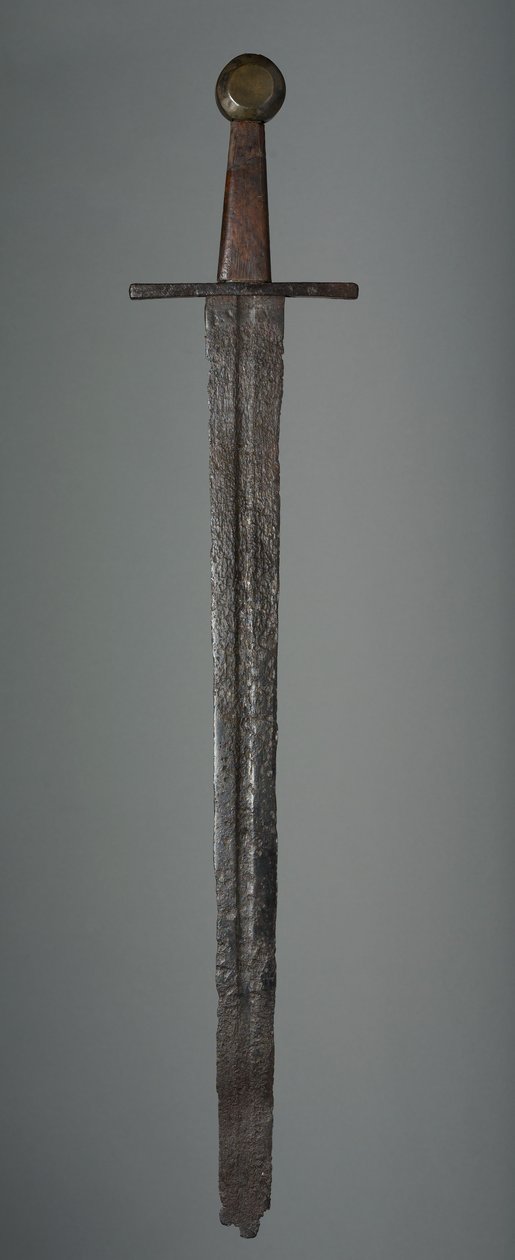Sværd, ca. 1350 (erstatninger til jern, trægreb og messing) af German School