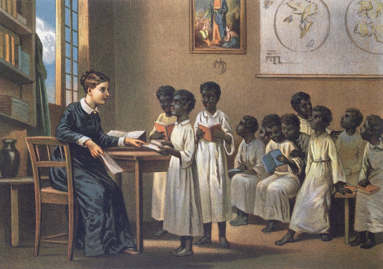 Lærer med elever, 1880 af German School