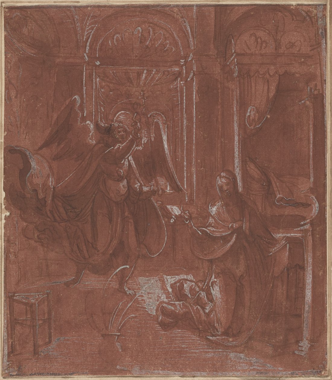 Bebudelsen, ca. 1520 (pen og blæk) af German School