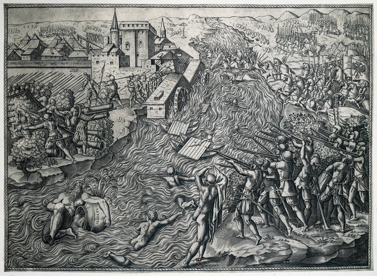 Slaget ved Muehlberg, 25. april 1547 af German School