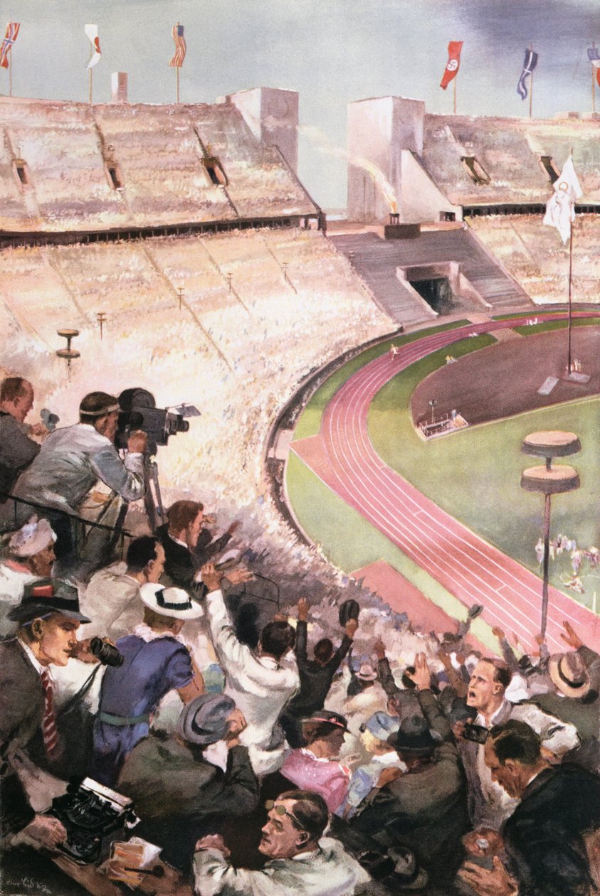 De Olympiske Lege i Berlin, fra Berliner Illustrierte Zeitung, 1936 af German School