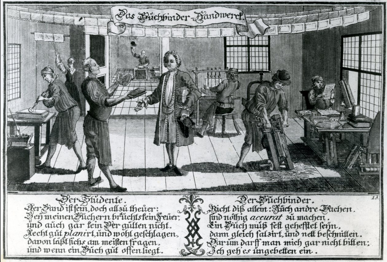 Bogbinderen (gravering) af German School