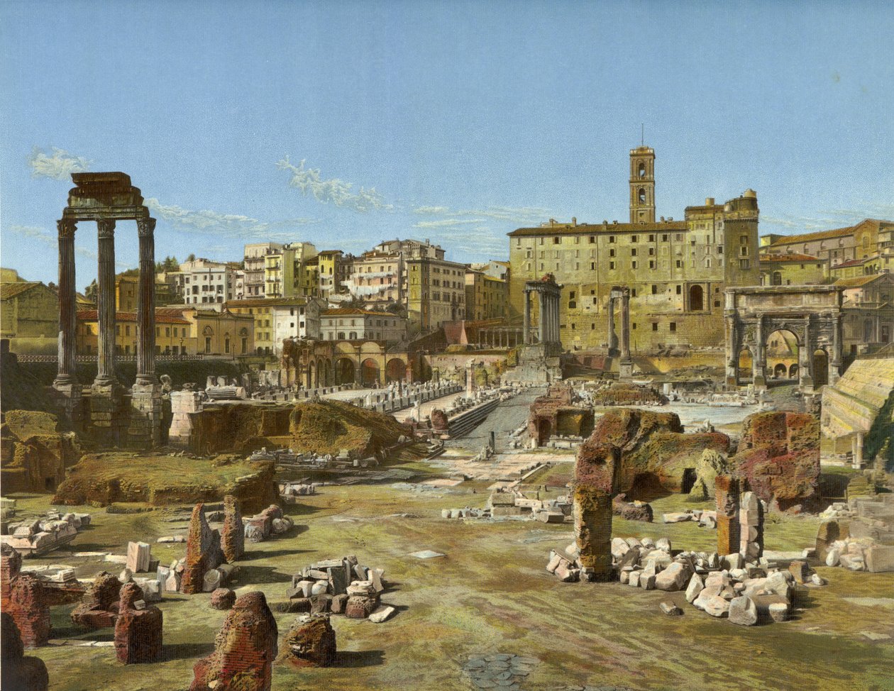 Forum, Rom (chromolitho) af German School