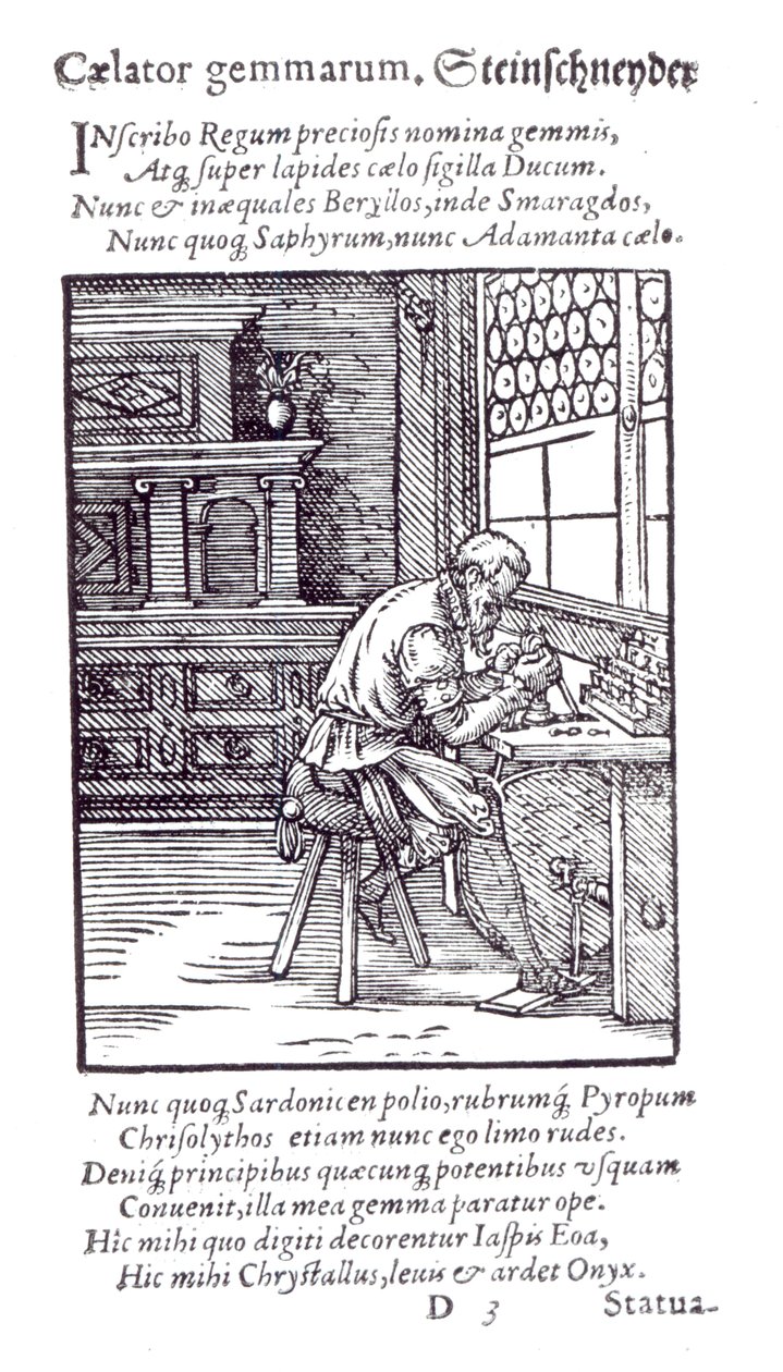 The Gem Engraver, udgivet af Hartman Schopper af German School