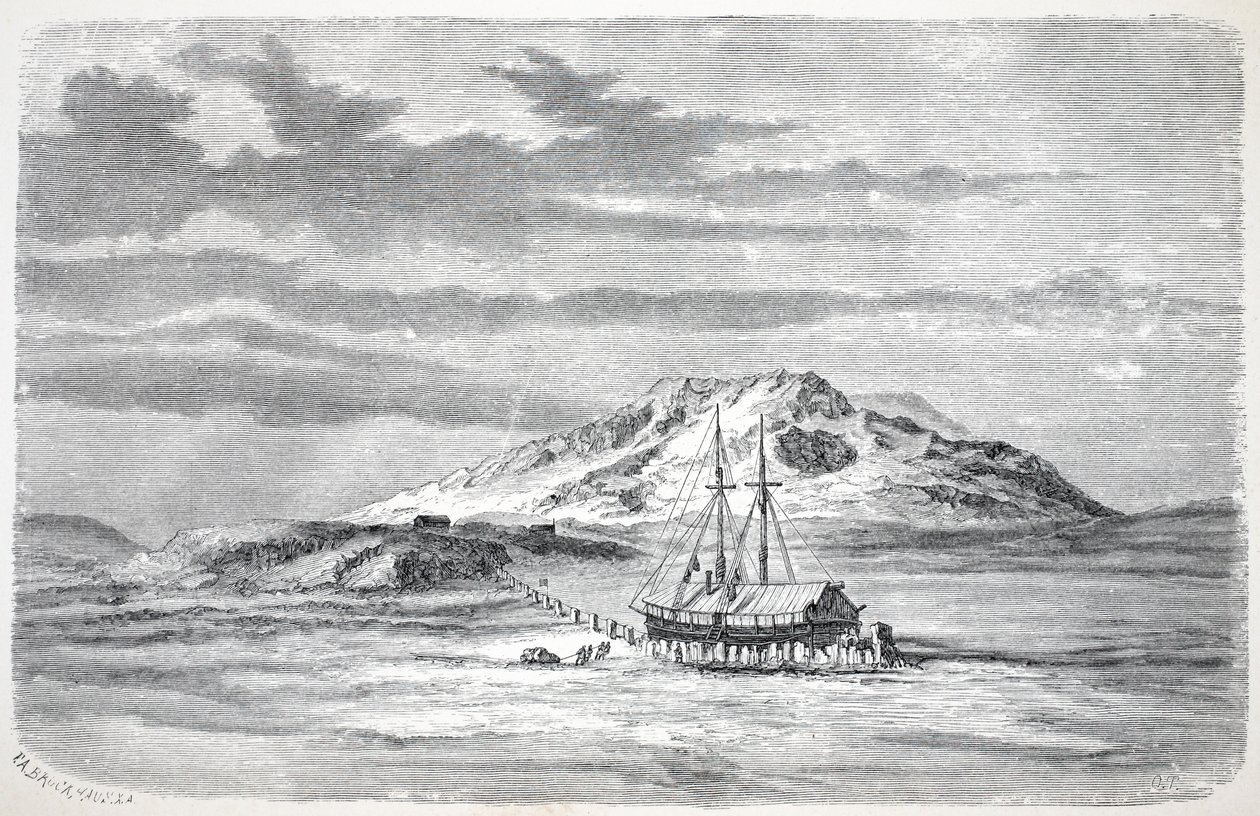 Germania på Sabine Island, pub. London 1874 af German School