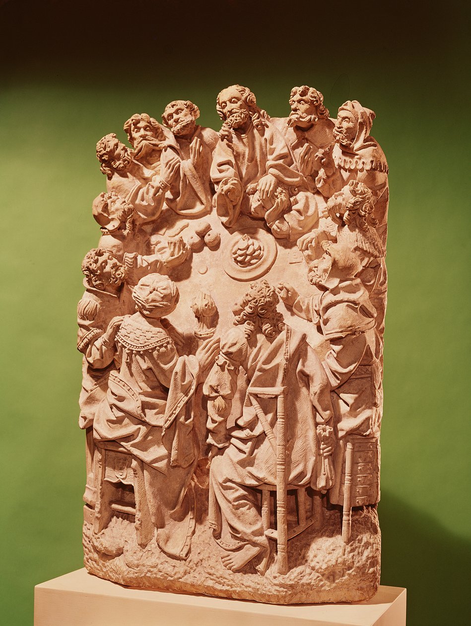 Den sidste nadver, ca. 1500-30 (kalksten) (se 391865 for detaljer) af German School