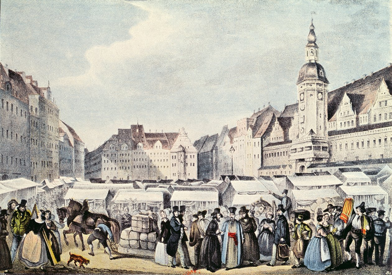 Leipzig-messen i 1830 af German School