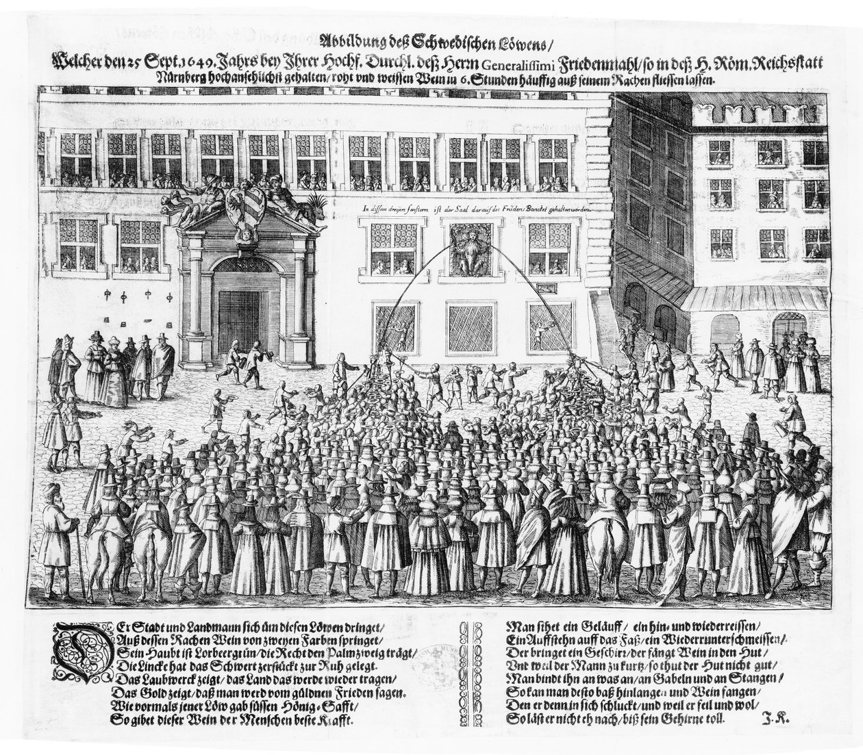 Freden i Nürnberg, 25. september 1649 af German School