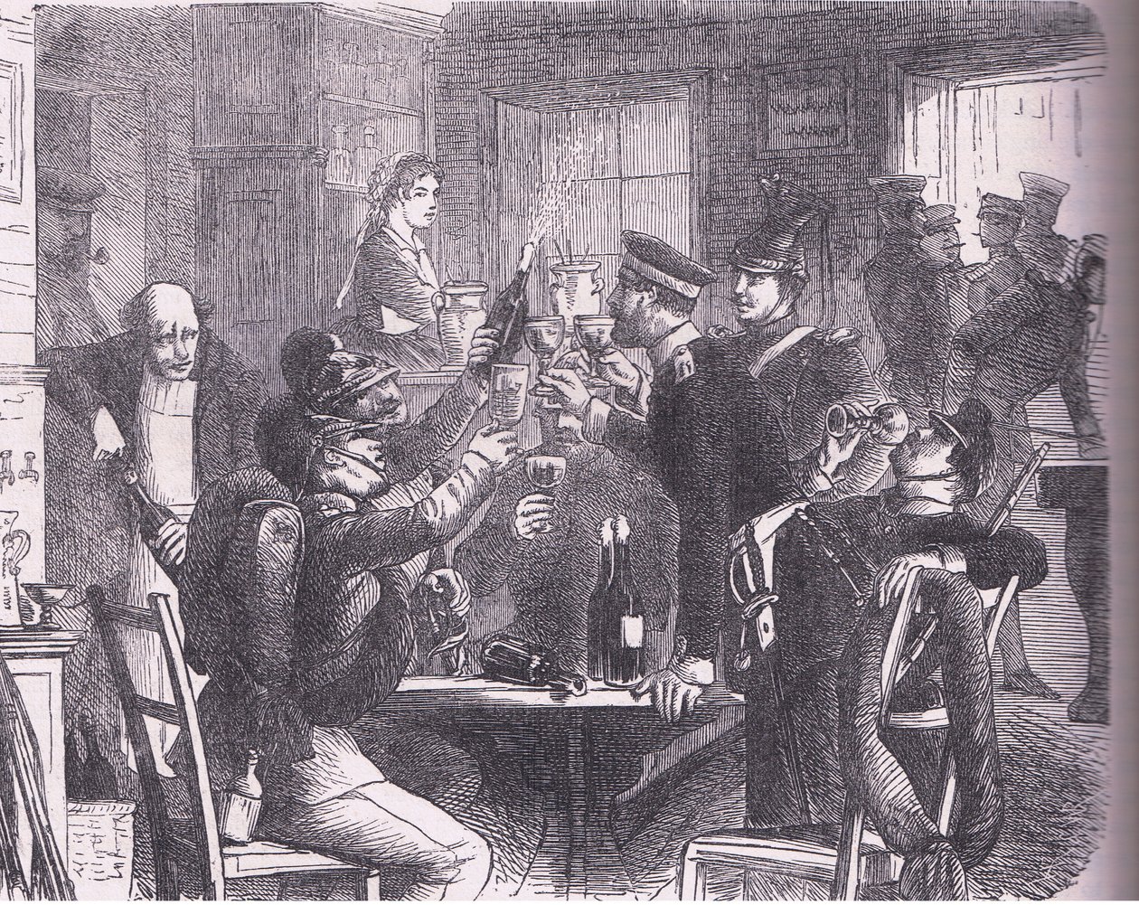 The Prussians at Versailles, Cassells History of the War between France and Germany udgivet af Cassell and Company Limited, ca. 1890 (litho) af German School