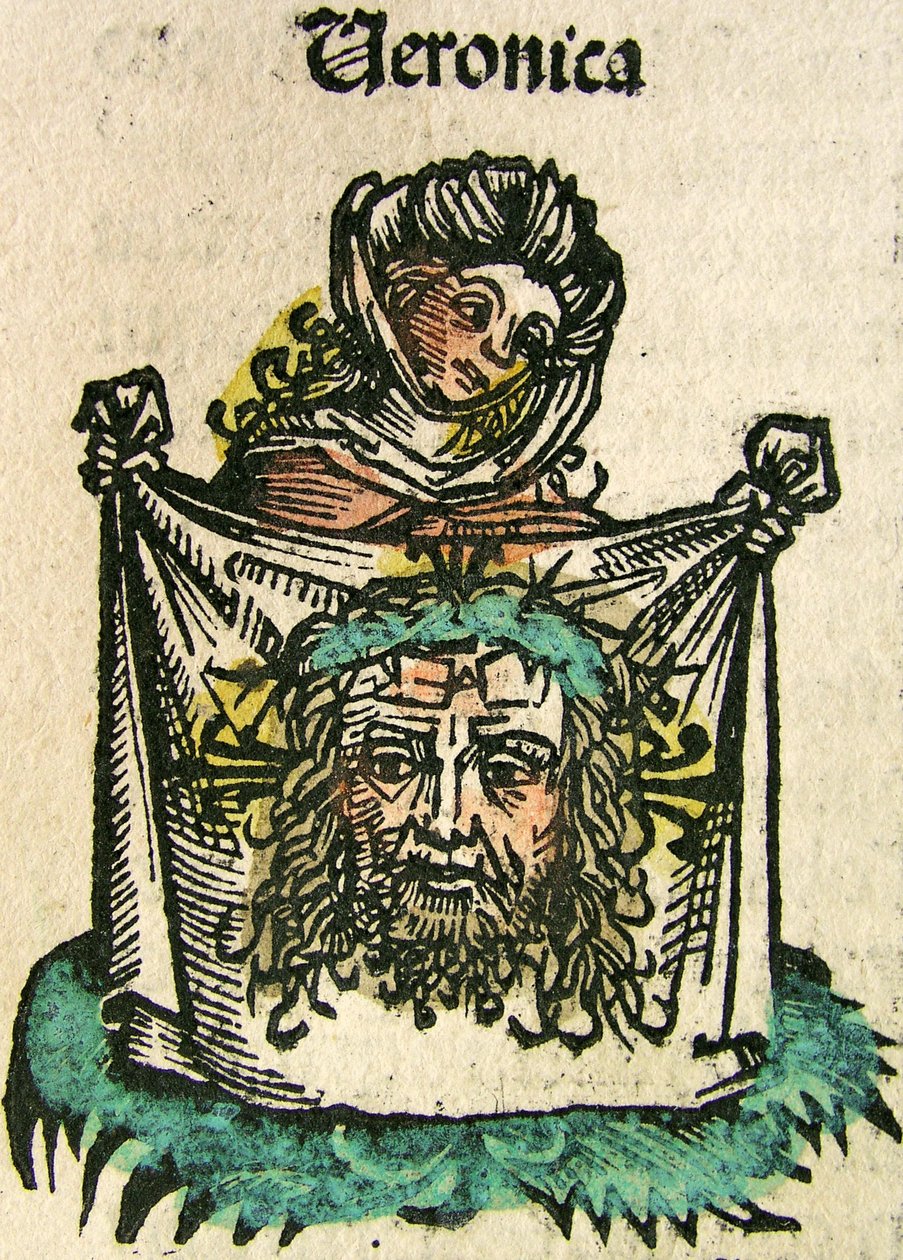 The Veil of Veronica, offentliggjort i Nürnberg Chronicle, 1493 af German School