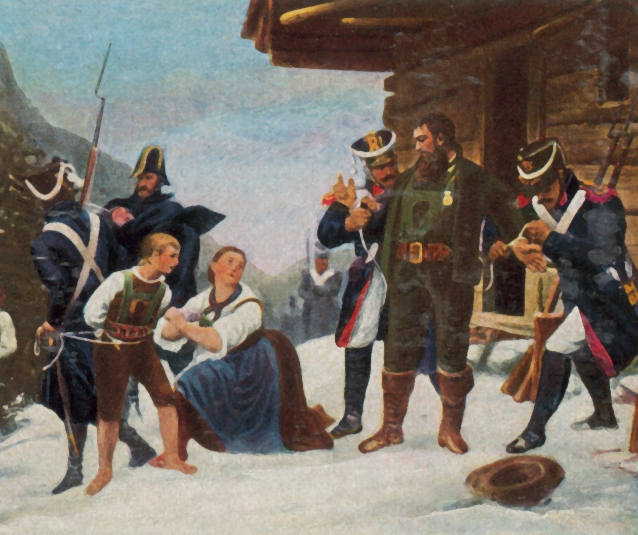 Tilfangetagelsen af Andreas Hofer af German School
