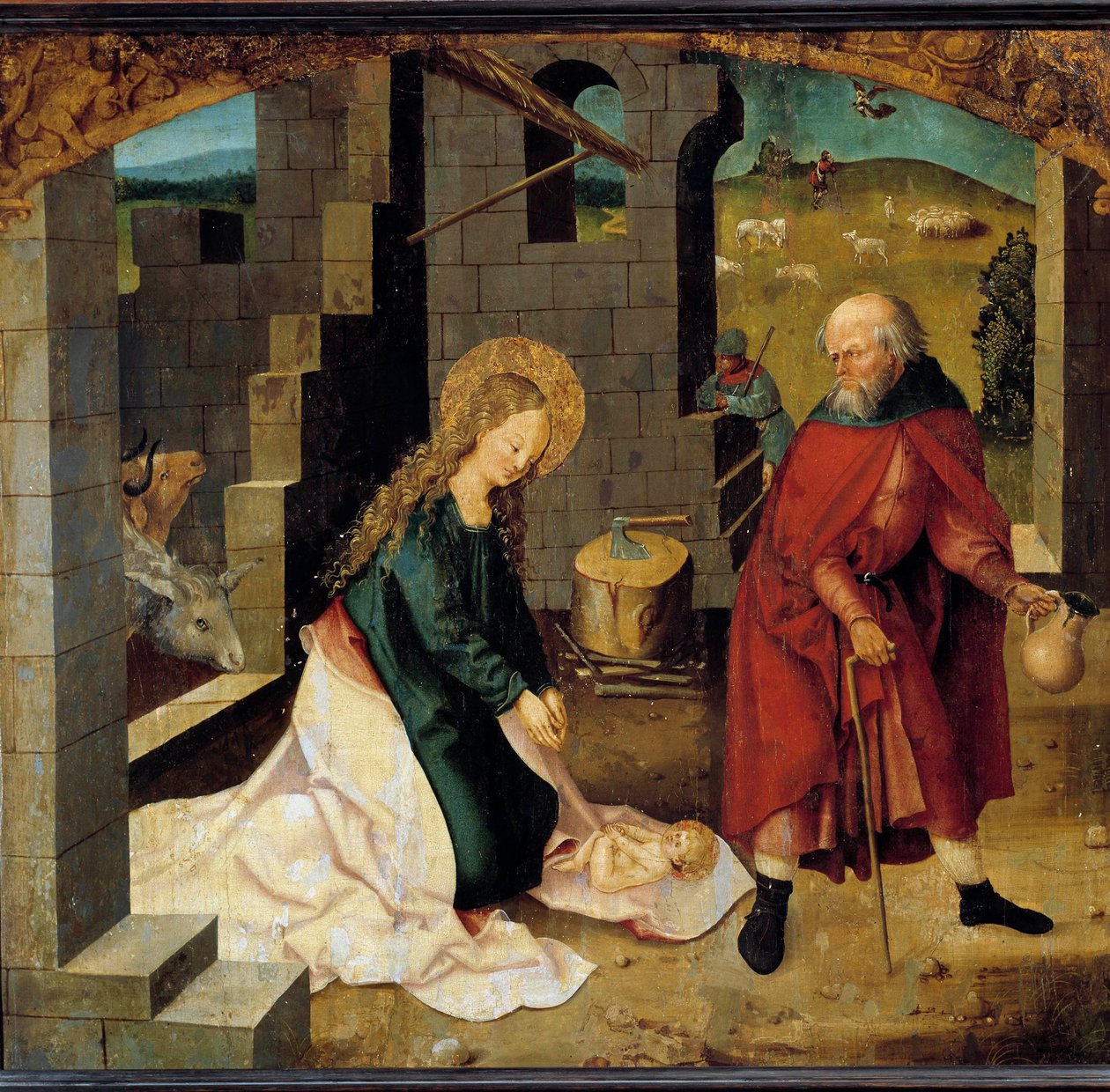 Den schwabiske skoles indfødte maleri. begyndelsen af det 16. århundrede. Dijon, Museum of Fine Arts af German School