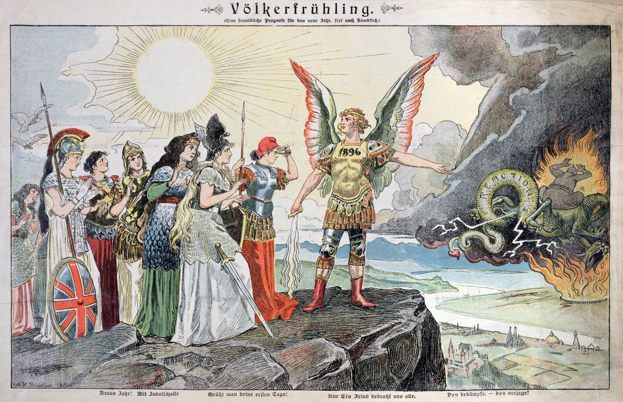 Europas befolkning i foråret 1896 af German School