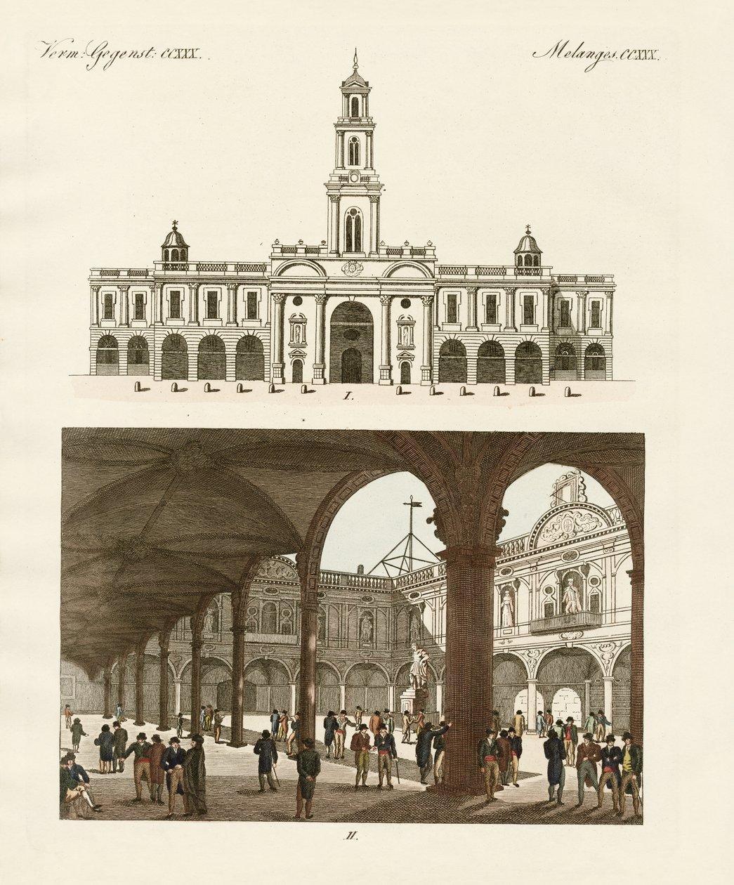 Stock of London (farvet gravering) af German School