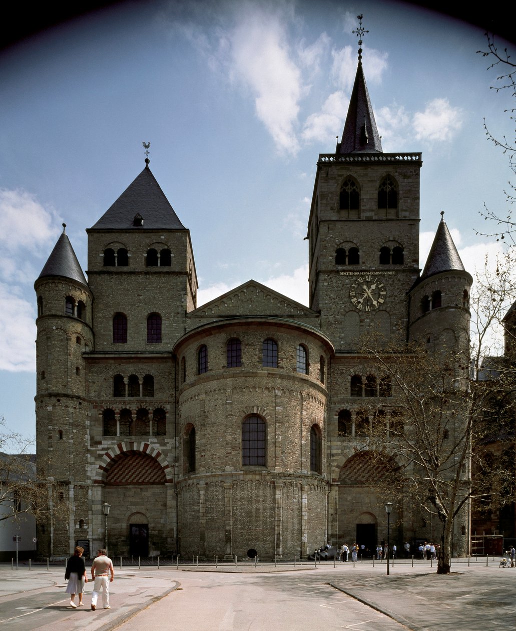 Udsigt over katedralen i Trier af German School