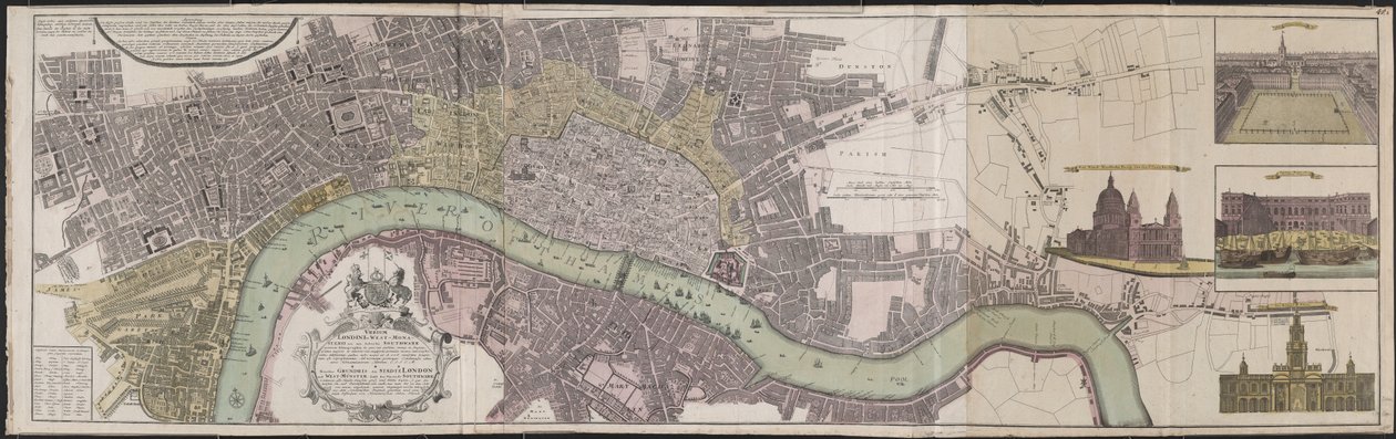 Byerne London og West-Monster og forstæderne til Southwark af German School