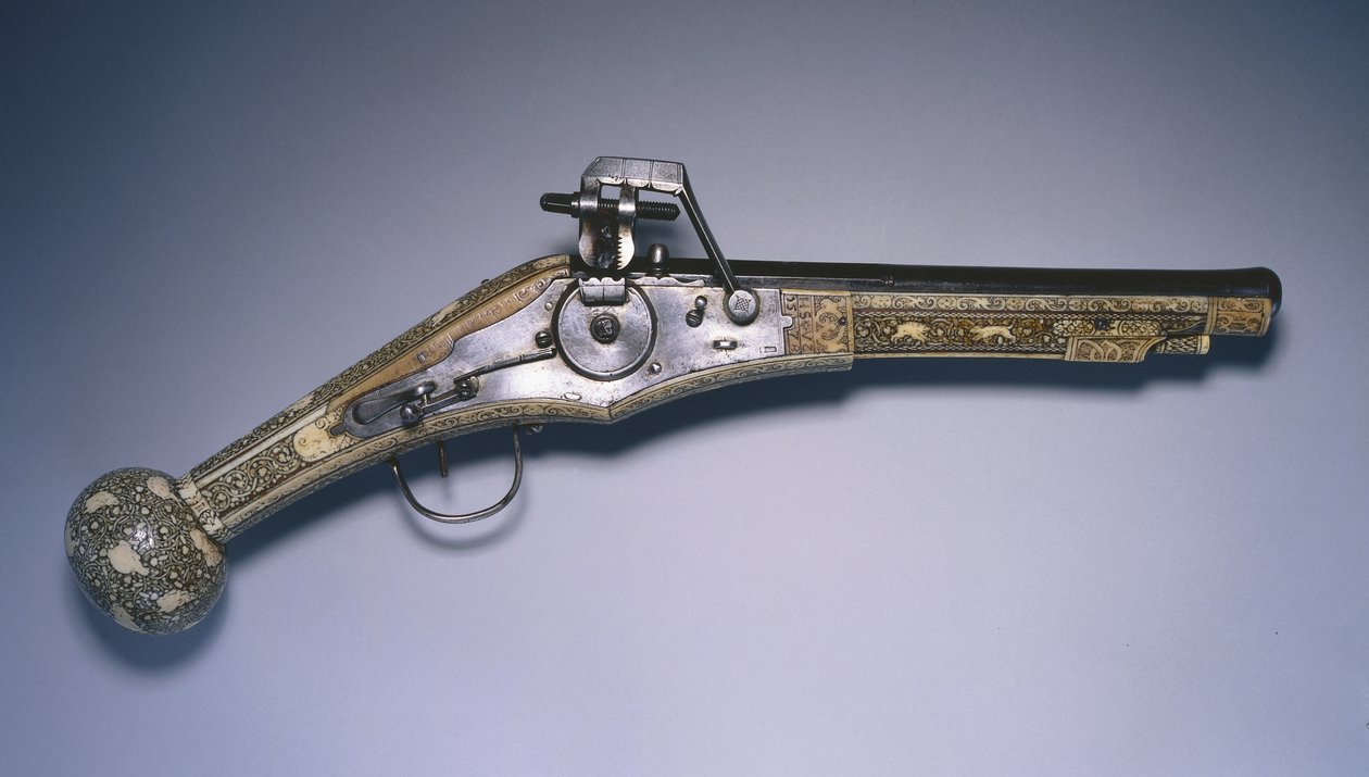 Hjullås jagtpistol af German School