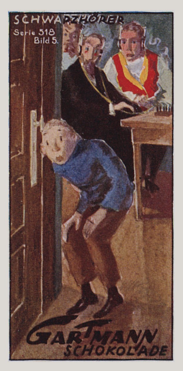 Trådløs (farvelitografi) af German School
