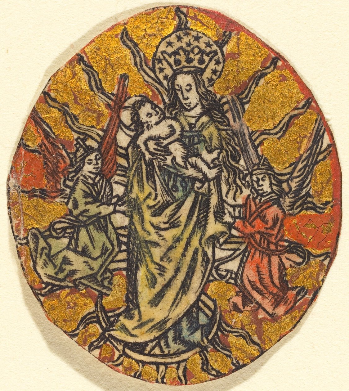 Madonna og barn af German or Netherlandish 15th Century