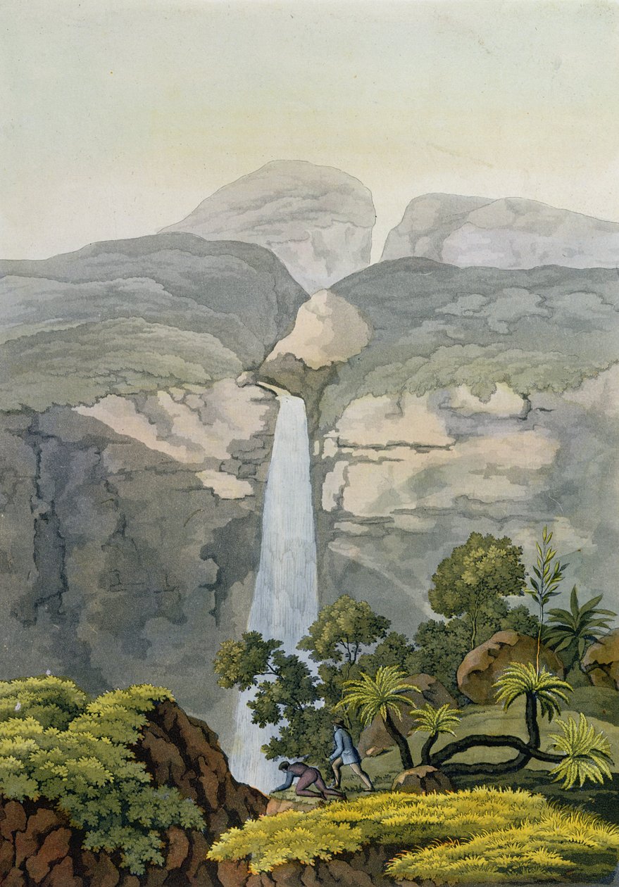 River Vinagre-vandfaldet, nær Puraci-vulkanen, Nova Granada, Brasilien af Gerolamo Fumagalli