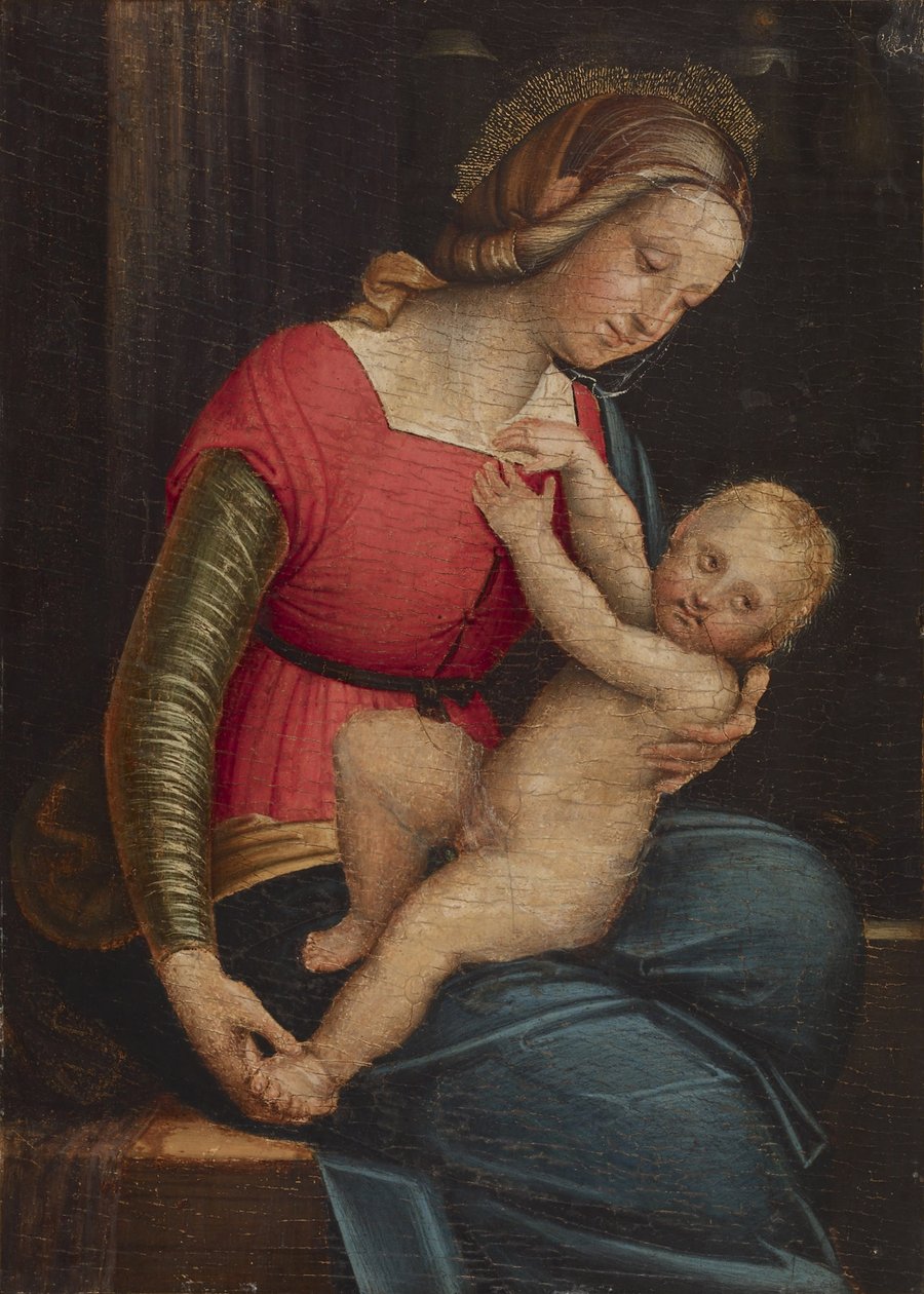 Madonna og barn, ca. 1530-50 af Gerolamo Giovenone