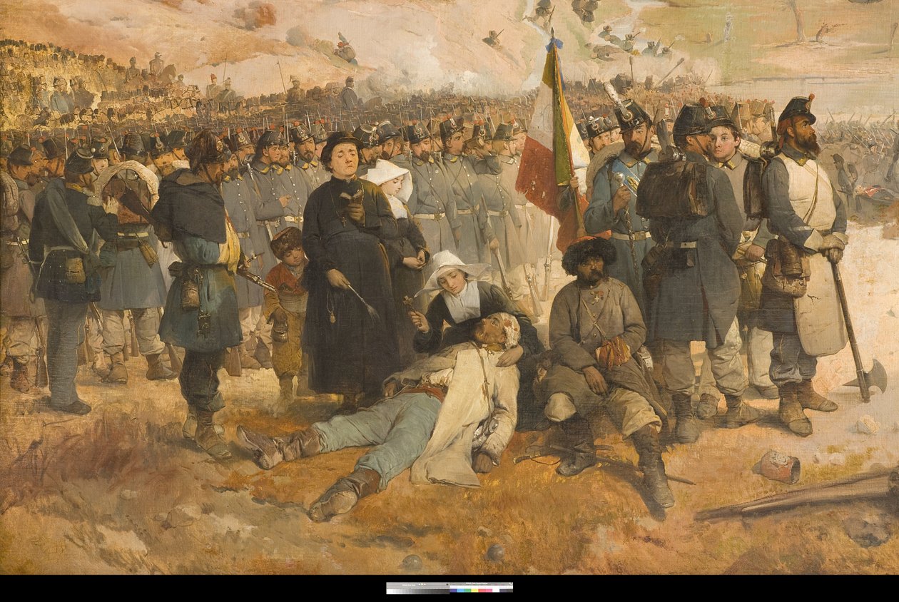 Slaget ved Chernaya af Gerolamo Induno
