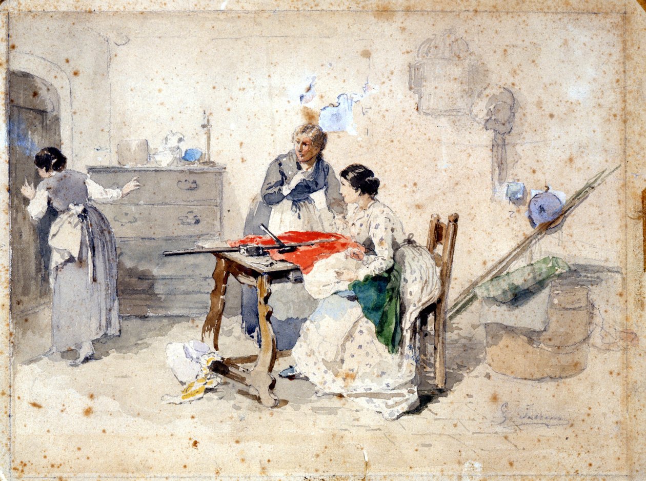 Risorgimento: De fem dage i Milano (Cinque giornate di Milano) (18.-22. marts 1848): dette er en af de første episoder af revolutionerne i 1848 (en del af den første italienske uafhængighedskrig), der oplevede milanesernes fremgang befolkningsoprør mod af Gerolamo Induno