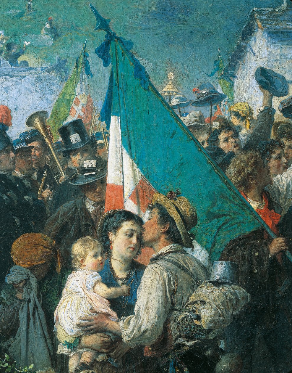 De værnepligtiges afgang i 1866, af Gerolamo Induno af Gerolamo Induno
