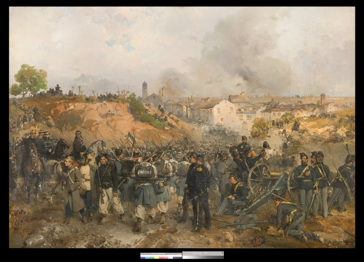 Palestros fald, 30. maj 1859 af Gerolamo Induno