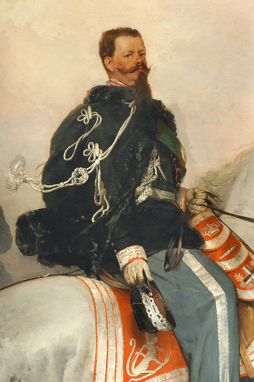 Vittorio Emanuele II til hest af Gerolamo Induno