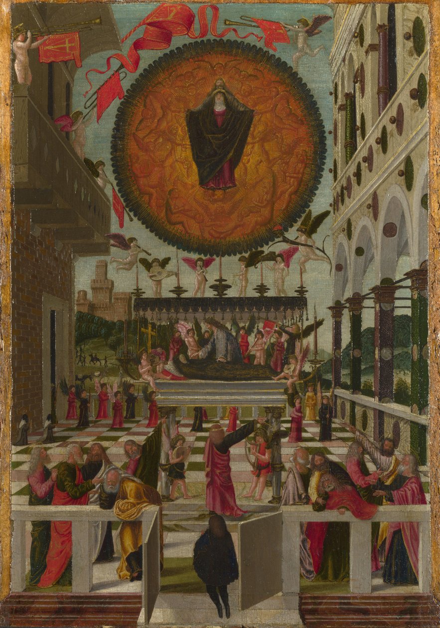 Jomfruens dvale og antagelse, 1488 af Gerolamo da Vicenza