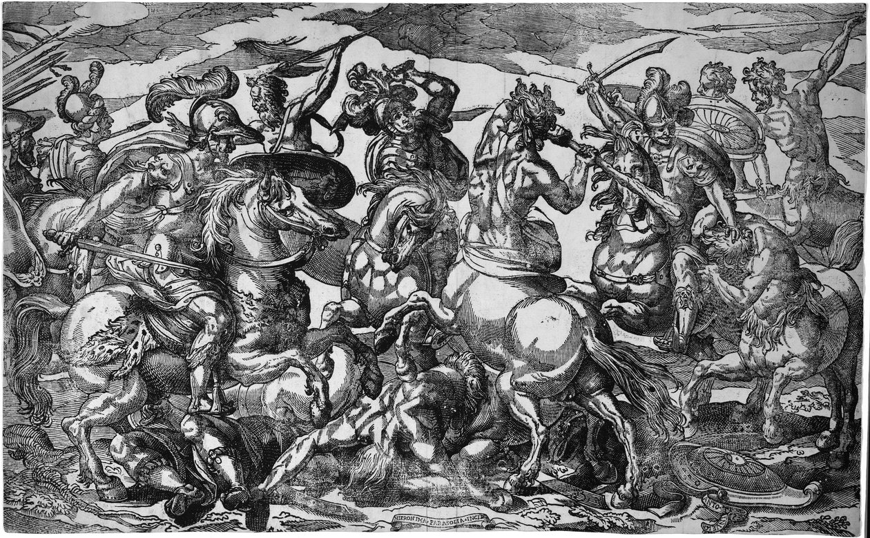 Slaget ved Lapiths og Kentaurer, ca. 1600 af Geronima Cagnaccia Parasole