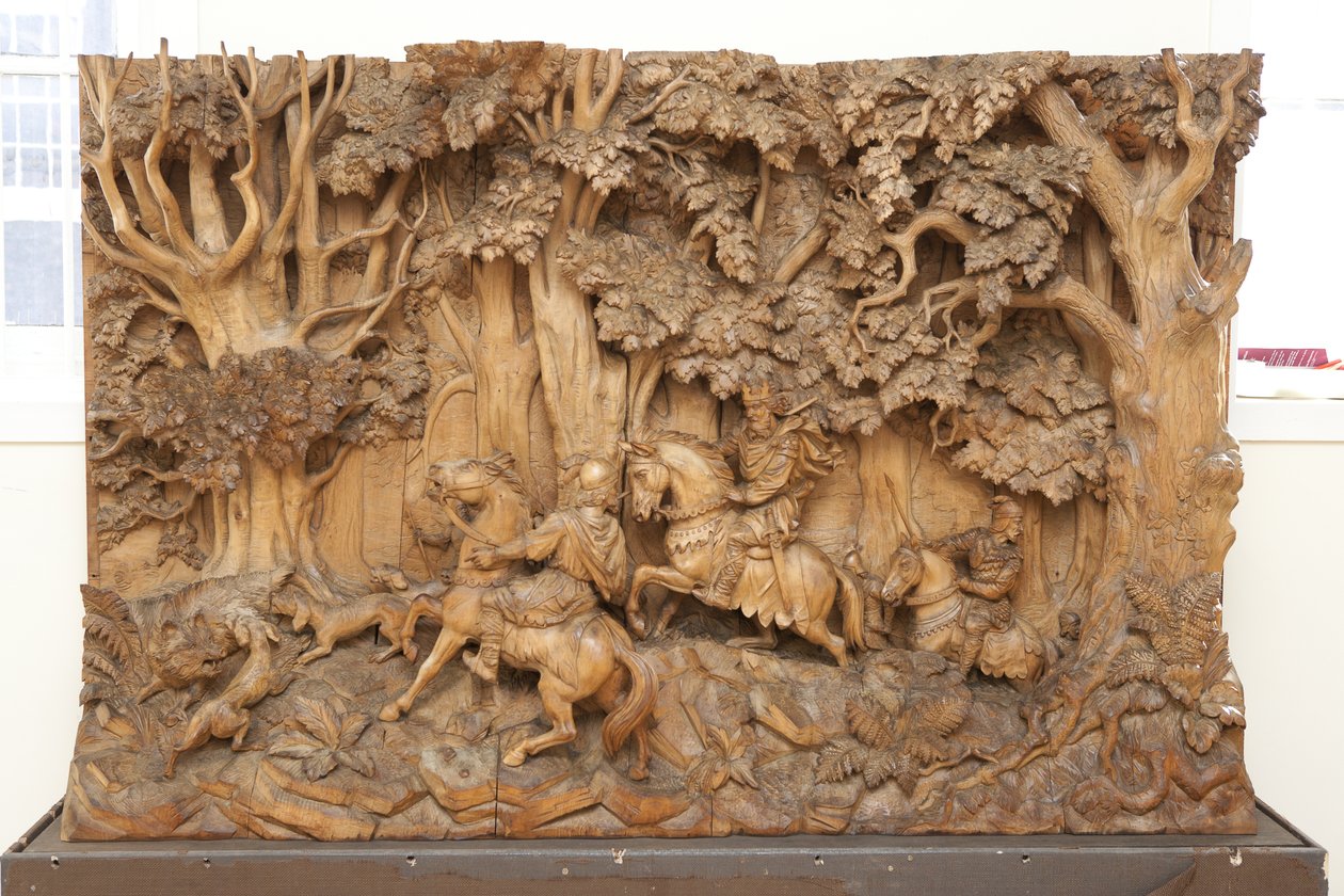 The Boar Hunt, ca. 1879 (træ) af Gerrard Robinson