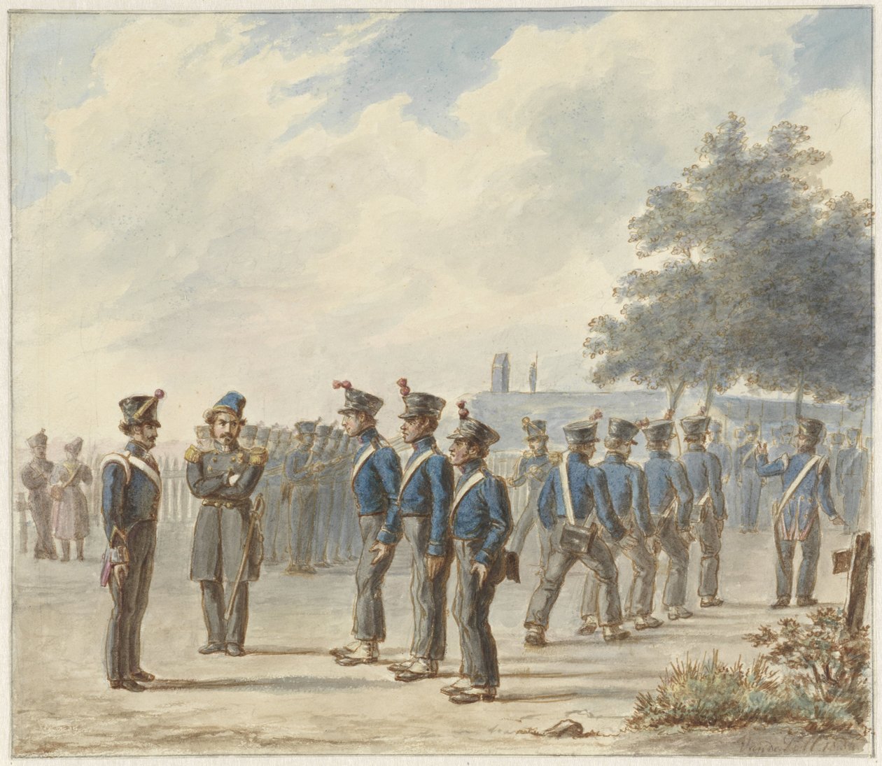 Landdistrikternes Borgergarde, 1830 af Gerret Jasink van de Poll