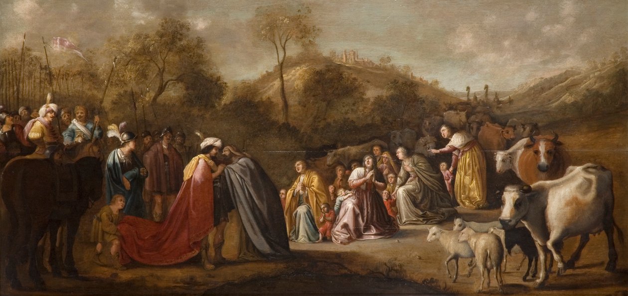 Mødet mellem Jakob og Esau af Gerrit Claesz Bleker