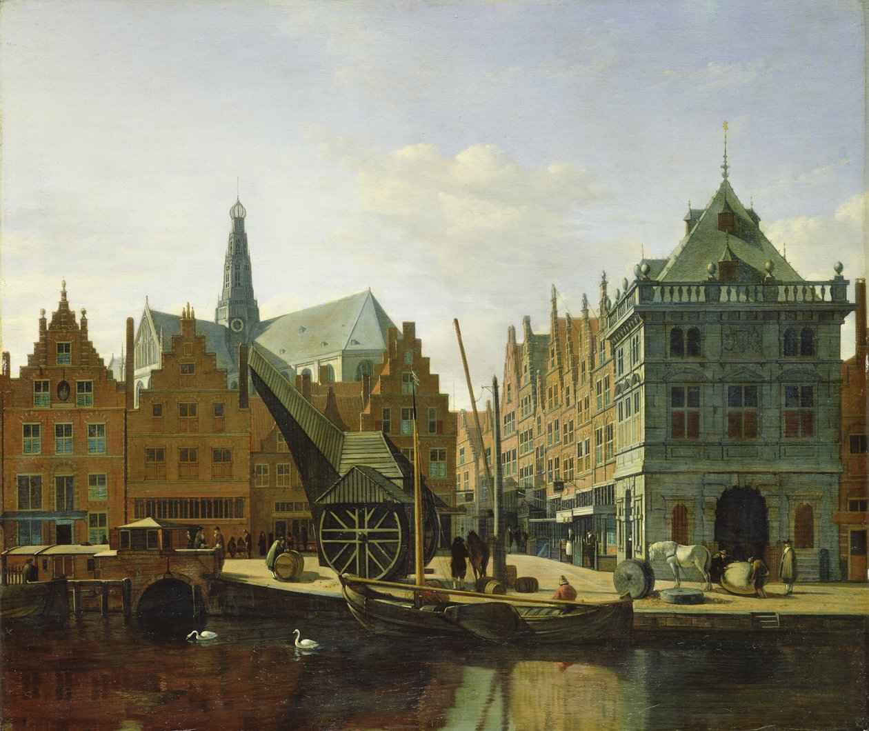 Udsigt over Spaarne ved Haarlem, 1667 af Gerrit Adriaensz Berckheyde