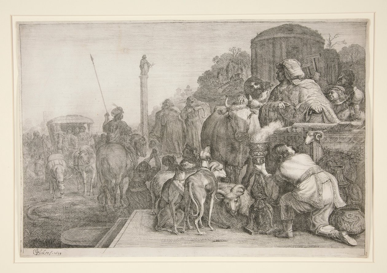 Paulus og Barnabas i Lystra af Gerrit Claesz Bleker