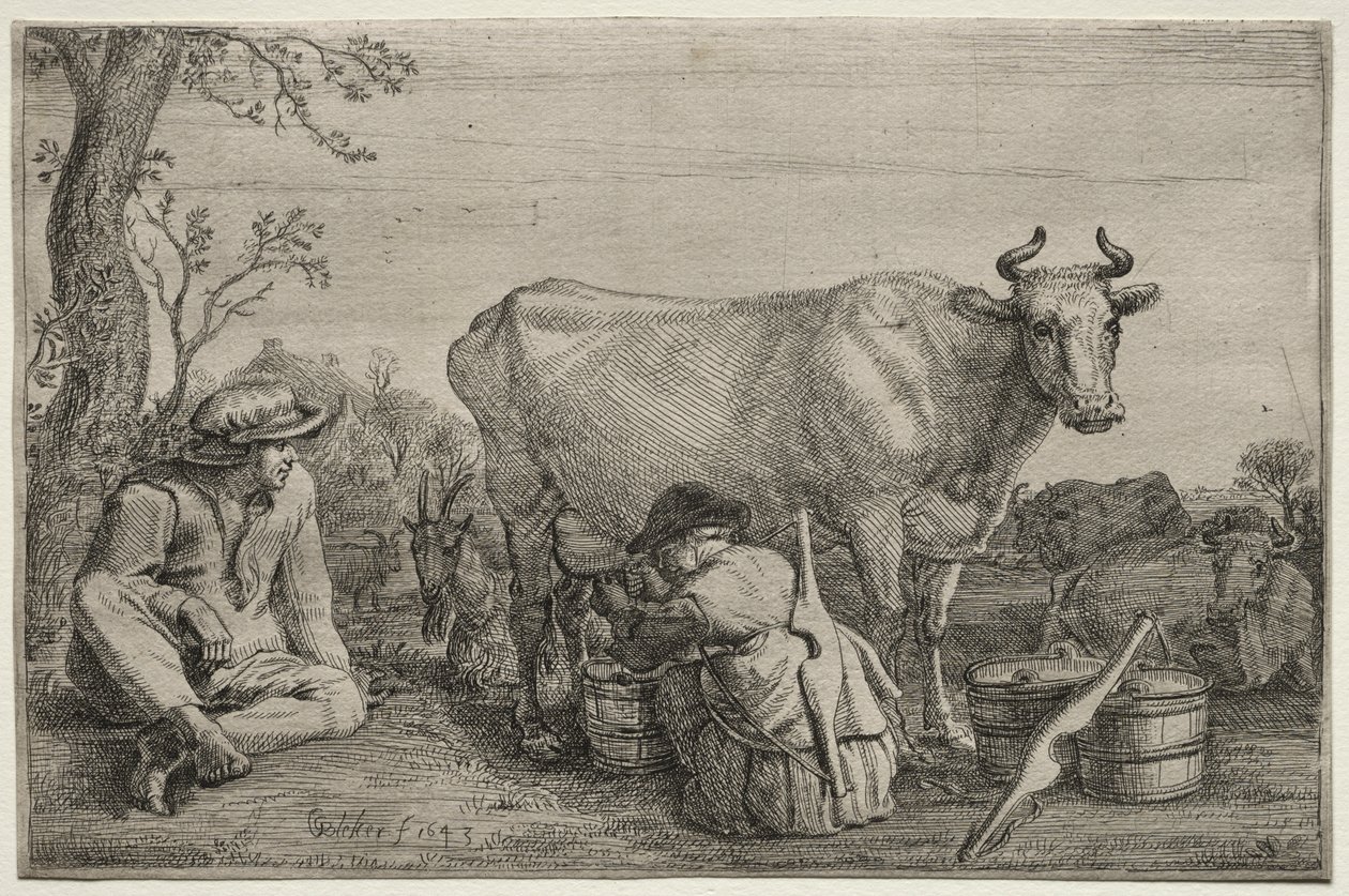Mælkepigen af Gerrit Claesz. Bleker