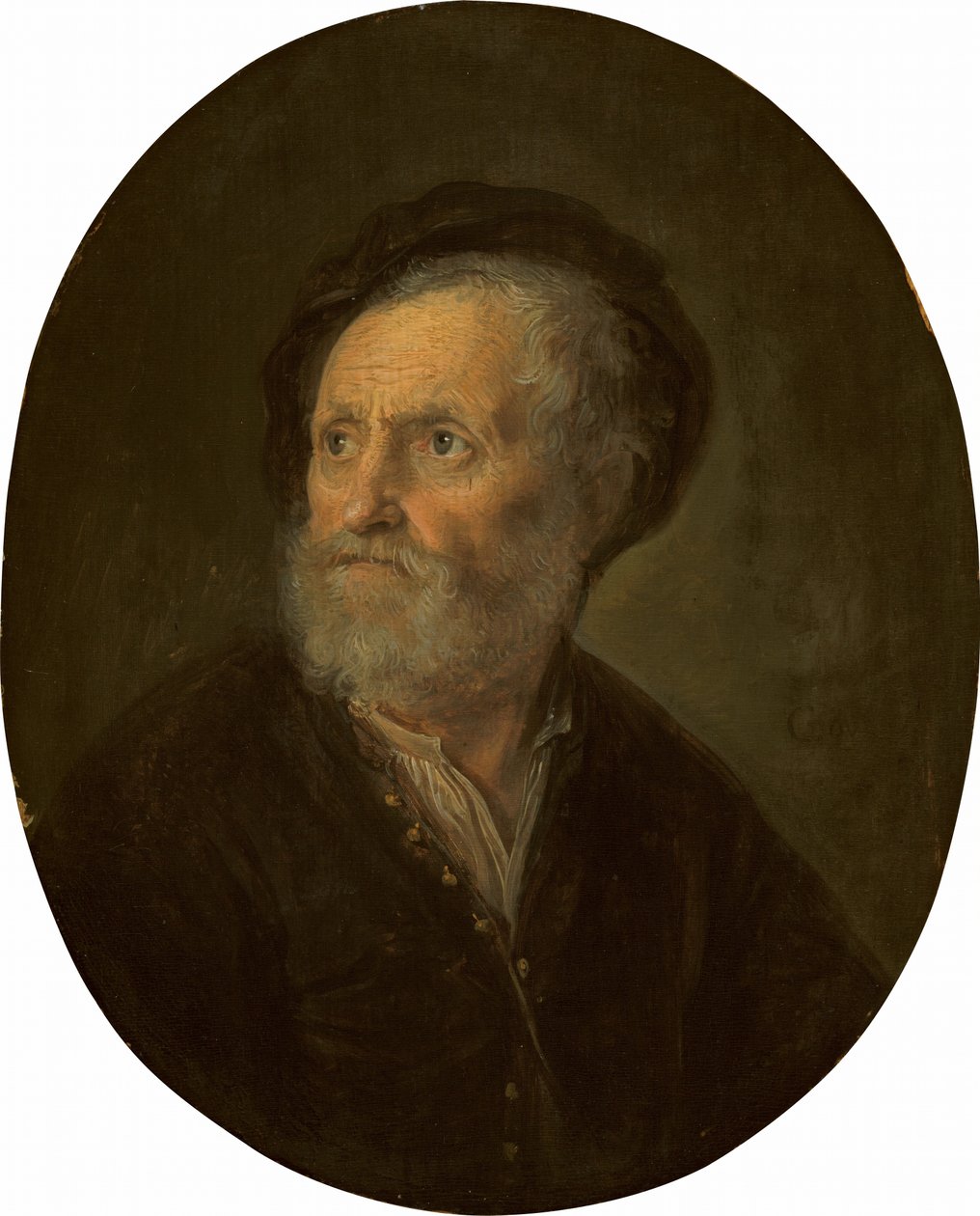 Buste af en skægget mand af Gerrit Dou
